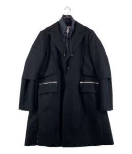 サカイ コート Wool Melton Coat 21AW 21-02616M メンズ SIZE 1 sacai 中古