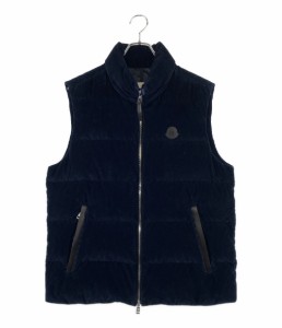 モンクレール ベスト ACRAB GILET コーデュロイ ネイビー メンズ SIZE 1 MONCLER 中古