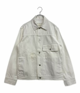 スタジオニコルソン デニムジャケット ホワイト メンズ SIZE S STUDIO NICHOLSON 中古