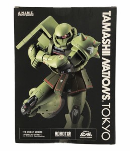 美品 機動戦士ガンダム MS-06 ザク2　ver.A.N.I.M.E. -Real Marking- ROBOT魂 バンダイスピリッツ SIZE   フィギュア 中古