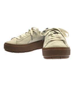 プーマ ローカットスニーカー 厚底 SUEDE PLATFORM DIGITEMB 366783-01 レディース SIZE 24 (L) PUMA 中古