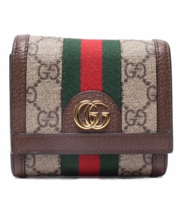 グッチ 二つ折り財布 オフィディア GGスプリーム 598662 2184 レディース GUCCI 中古