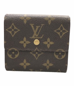 ルイヴィトン 二つ折り財布 ポルトモネビエカルトクレディ モノグラム M61652 レディース Louis Vuitton 中古