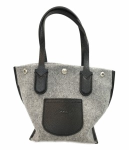 美品 ロンシャン フェルトミニハンドバッグ レディース  LONGCHAMP 中古