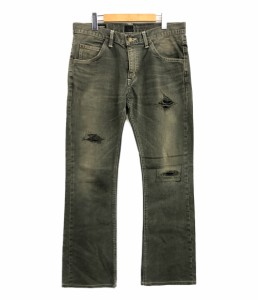 リー デニムパンツ ダメージ加工 THE LEGEND OF DENIM AMERICAN RIDERS メンズ SIZE 33 (L) LEE 中古