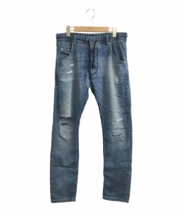 ディーゼル ダメージリペア加工デニムスウェットパンツ KROOLEY-NE メンズ SIZE 30 (M) DIESEL 中古