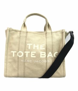 マークジェイコブス 2way キャンバストートバッグ ショルダーバッグ 斜め掛け THE TOTE BAG レディース  MARC JACOBS 中古