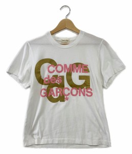 コムデギャルソン 半袖Ｔシャツ ロゴプリント ホワイト レディース SIZE - COMME des GARCONS 中古