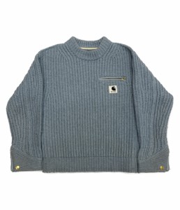 サカイ カーハート ニット 23AW 23-03112 メンズ SIZE 2 sacai×Carhartt 中古