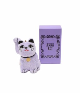 美品 アナスイ ストラップ チャーム ノベルティ 招き猫 ユニセックス  ANNA SUI 中古