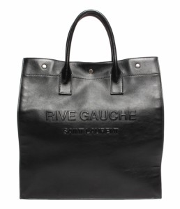 サンローランパリ レザートートバッグ CABAS RIVE GAUCHE スムースレザー メンズ  SAINT LAURENT PARIS 中古