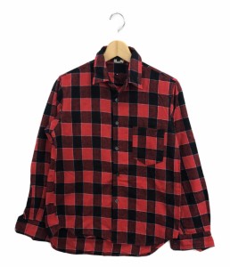 コムデギャルソンオム 長袖チェックシャツ マント付き メンズ SIZE M (M) COMME des GARCONS HOMME 中古