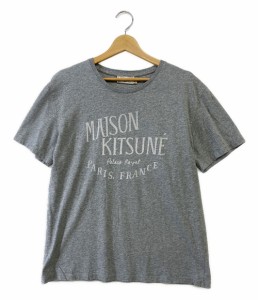 メゾンキツネ 半袖Ｔシャツ ロゴ グレー レディース SIZE L MAISON KITSUNE 中古