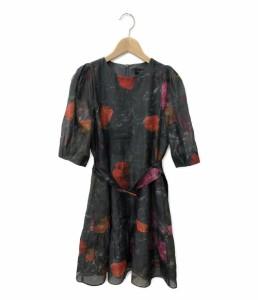 美品 テッドベーカー 花柄フレアワンピース レディース SIZE 1 (S) TED BAKER 中古