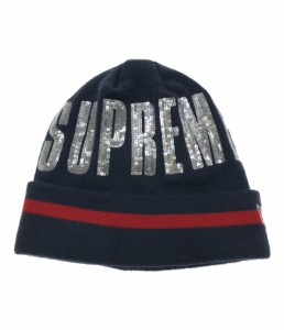 シュプリーム ニット帽 ×NEW ERA Sequin Beanie メンズ  Supreme 中古