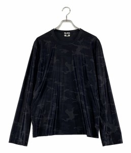 ブラックコムデギャルソン 長袖Ｔシャツ 迷彩 ブラック 1B-T005 メンズ SIZE L BLACK COMME des GARCONS 中古