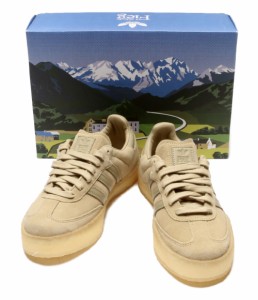 アディダス スニーカー Ronnie Fieg  Clarks Samba Wheat ID7298 レディース SIZE 24.5 adidas 中古