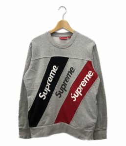 シュプリーム トレーナー アスレチックスプリトクルーネック 15SS スウェット メンズ SIZE M (M) Supreme 中古