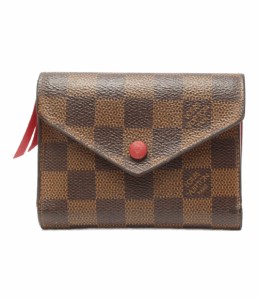 ルイヴィトン 三つ折り財布 ポルトフォイユヴィクトリーヌ モノグラム N41659 レディース Louis Vuitton 中古