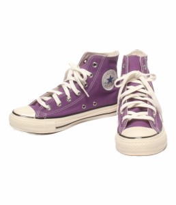 美品 コンバース ミドルカットスニーカー STAR US COLORS HI GRAPE 1SD043 レディース SIZE 24.5 (L) CONVERSE 中古