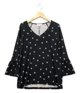 美品 カルバンクライン Ｖネックカットソー 花柄 レディース SIZE XS (XS以下) Calvin Klein 中古