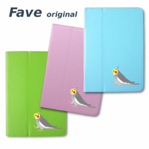 Fave オカメインコ〜ノーマル iPadケース 手帳型 タブレットケース カバー オリジナル おかめいんこ ノーマル ペットシリーズ 動物 アニ