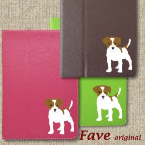 Fave ジャックラッセルテリア iPadケース 手帳型 タブレットケース カバー オリジナル ジャック JRT 犬 イヌ いぬ ペット 動物 アニマル 