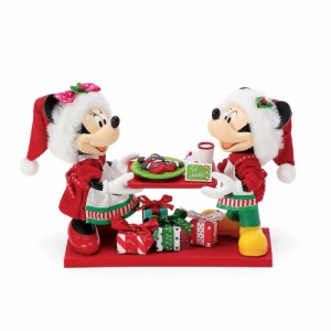 ディズニー グッズ 置物 ミッキー＆ミニー ベイクド フォー サンタ Department 56 クリスマス 予約販売 11月上旬頃入荷予定 ミッキーマウ