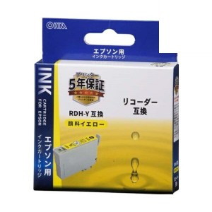 エプソン リコーダー RDH-Y互換インク 顔料イエロー OHM 01-4311 INK-ERDHB-Y メール便送料無料