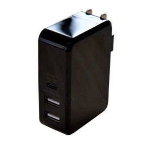 ＼ポイント5倍／ミヨシ USB-PD対応 USB-ACアダプタ ブラック 45W IPA-C03BK USB AC USB充電器 スマホ タブレット対応 PSE認証 送料無料