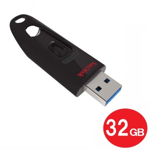 ＼ポイント5倍／サンディスク USB3.0フラッシュメモリ 32GB Ultra SDCZ48-032G-U46 USB3.0 USBメモリ SanDisk 海外リテール メール便送料