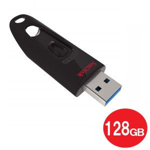 サンディスク USB3.0フラッシュメモリ 128GB Ultra SDCZ48-128G-U46 USB3.0 USBメモリ SanDisk 海外リテール メール便送料無料