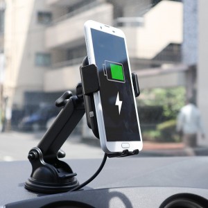 サンコー 自動開閉スマホスタンド 「Qi対応オートスマートフォンホルダー」 CECLSPHQ 車載 カー用 スマホスタンド 送料無料