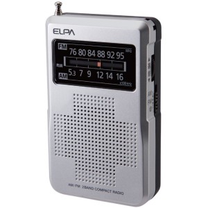 ＼ポイント5倍／ELPA AM/FMコンパクトラジオ ER-C67F 防災 災害 ハンディラジオ エルパ メール便送料無料