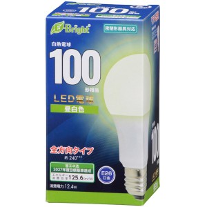 LED電球 100形相当 1558lm 昼白色 E26 全方向配光240° 密閉形器具対応 OHM 06-4347 LDA12N-GAG27 送料無料