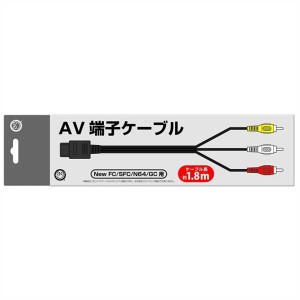 SFC用 AV端子ケーブル 1.8ｍ ニューFC/SFC/N64/GC対応 コロンバスサークル CC-MLAV2-BK 送料無料