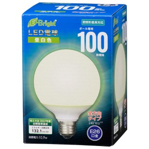 LED電球 ボール球形 100形相当 1440lm 昼白色 G95 E26 全方向配光240° 密閉形器具対応 OHM 06-4401 LDG11N-GAG24 送料無料