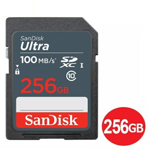 ＼三太郎ポイント5倍／サンディスク SDXCカード 256GB ULTRA Class10 UHS-1 100MB/s SDSDUNR-256G-GN3IN SDカード SanDisk 海外リテール 