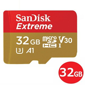 ＼ポイント5倍／サンディスク microSDHCカード 32GB EXTREME Class10 UHS-1 U3 V30 A1 100MB/s SDSQXAF-032G-GN6MN Nintendo Switch スイ