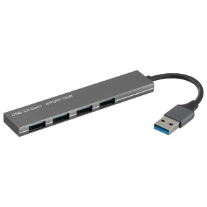 USBハブ USB4ポートHUB USB3.2Gen1 Type-A接続 01-3975 OHM PC-SH4P307-H メール便送料無料