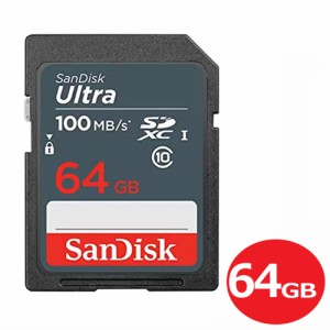 ＼ポイント5倍／サンディスク SDXCカード 64GB ULTRA Class10 UHS-1 100MB/s SDSDUNR-064G-GN3IN SDカード SanDisk 海外リテール メール