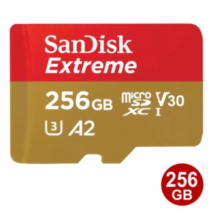 サンディスク microSDXCカード 256GB EXTREME UHS-1 U3 V30 A2 190MB/s SDSQXAV-256G-GN6MN SanDisk マイクロSD microSDカード 海外リテ