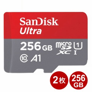 ＼三太郎ポイント5倍／サンディスク microSDXCカード 256GB 2枚セット Ultra class10 UHS-1 A1 150MB/s microSDカード SanDisk 海外リテ