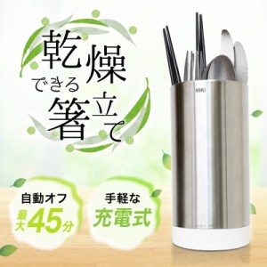 ＼ポイント5倍／サンコー カトラリー ドライスタンド 充電式 いつでも清潔 水切り乾燥 箸立て DRCHSTCSL 送料無料