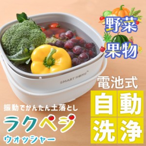 サンコー ラクベジウォッシャー くだもの 野菜 洗浄ボール 振動洗浄機 ULTVEGCWH 送料無料