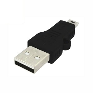 ＼ポイント5倍／USB2.0 A（オス）-miniUSB（オス）中継プラグ USB変換アダプタ 3Aカンパニー UAD-PAMNB メール便送料無料