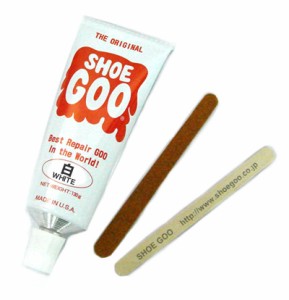  シューグー ( shoe goo ) 靴・靴底の修理・補修 用品 100g 白色 ホワイト 靴 ( スニーカー ブーツ 革靴 白靴 シューズ ) の かかと ( ヒ