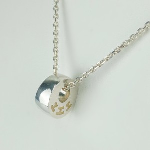 HERMES エルメス ネックレス Pendant CLARTE 2 ペンダント クラルテ 2 104851B-00 シルバー Ag925 レディース チョーカー サークル【本物