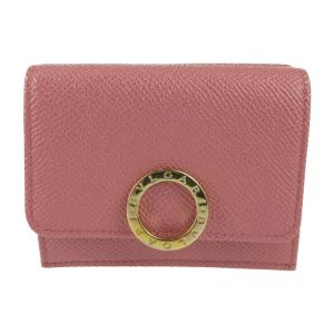 BVLGARI レザー 二つ折りキーケース ピンク ブルガリ BVLGARI BVLGARI キーケース 288156 Bvlgari Bvlgari