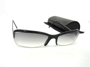 中古A/美品 PRADA プラダ サングラス SPR66T コンビフレーム キャットアイ ユニセックス ブラック 20485031 プラダ サングラス ブラック ゴールド 黒 SPR66T PRADA（中古）